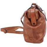 Bear Design Medium Crossbodytas / Schoudertas Dames - Leer - Julia - Cognac