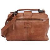 Bear Design Medium Crossbodytas / Schoudertas Dames - Leer - Julia - Cognac