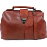 Bear Design Medium Crossbodytas / Schoudertas Dames - Leer - Julia - Cognac