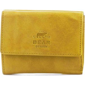 Bear Design Dames portemonnee Cow Lavato Leer - geel