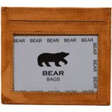 Bear Design Maikel Leren Pasjeshouder / Creditcardhouder - Okergeel