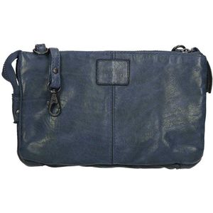 Bear Design Kleine Crossbodytas / Schoudertas Dames - Leer - Uma - Blauw