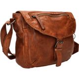 Bear Design Medium Crossbodytas / Schoudertas Dames - Leer - Mattea - Cognac