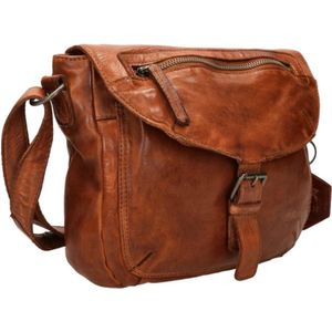 Bear Design  Crossbodytas / Schoudertas Dames -  Leer - Mattea - cognac