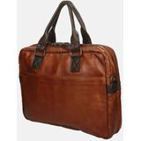 Bear Design Leandro Leren Laptoptas - 15 inch - Cognac / Bruin