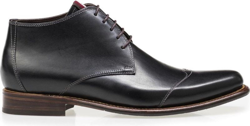 Floris van Bommel - Nette Veterschoenen - Zwart - Kalfsleer