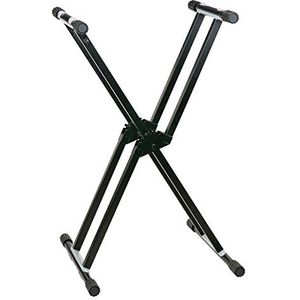 Toetsenbord stand dubbel frame, verwijderbare voet.