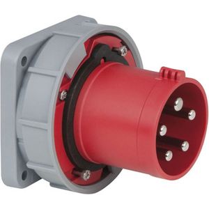 PCE - CEE Inbouw Connector - Rood - 5-polig 63A