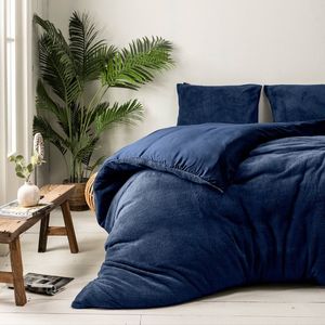 Dekbedovertrek - Blauw - Katoen - 240x220 cm