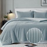 Fresh and Co - Dekbedovertrek - Groen - Microvezel - Teddy Rib