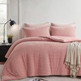 Fresh and Co - Dekbedovertrek - Groen - Microvezel - Teddy Rib