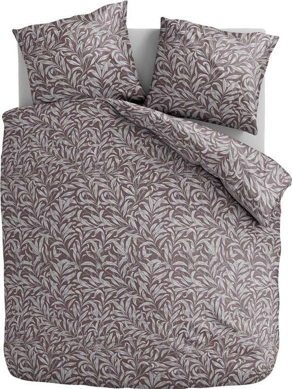 Microvezel Dekbedovertrekset Classic Foliage Bruin + 1*