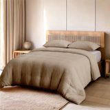 Zydante - Mousseline Dekbedovertrek - Wit/ Bruin/ Taupe/ Grijs/ Roze/ Petrol/ Off-white - Microvezel