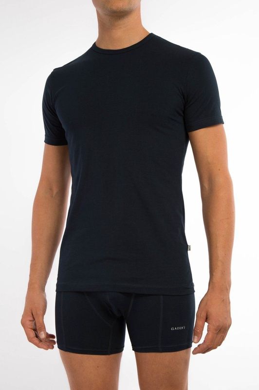 Claesen's - Essentials - T-Shirt - Blauw - V-Neck - 2-Pack