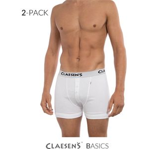 Claesen's - Essentials - Boxershorts - Wit - 2-pack - Cotton Lycra