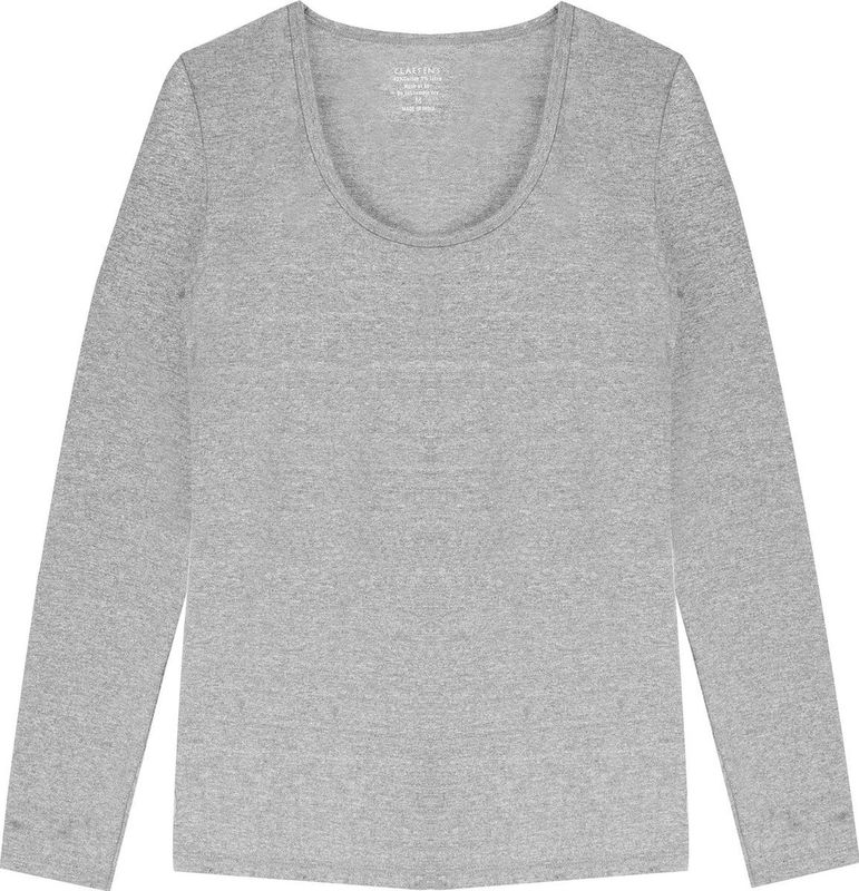 Claesen's - Basics - T-shirt - Grijs - Lange Mouw