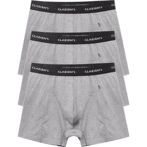 Claesen's Basics boxers (3-pack), heren boxers lang, grijs