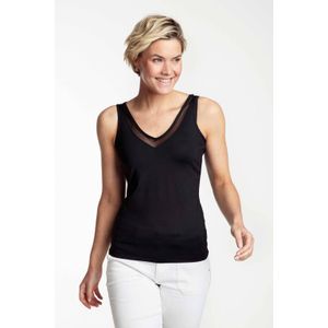 Tramontana - PAM - Semi-transparante Top - Zwart