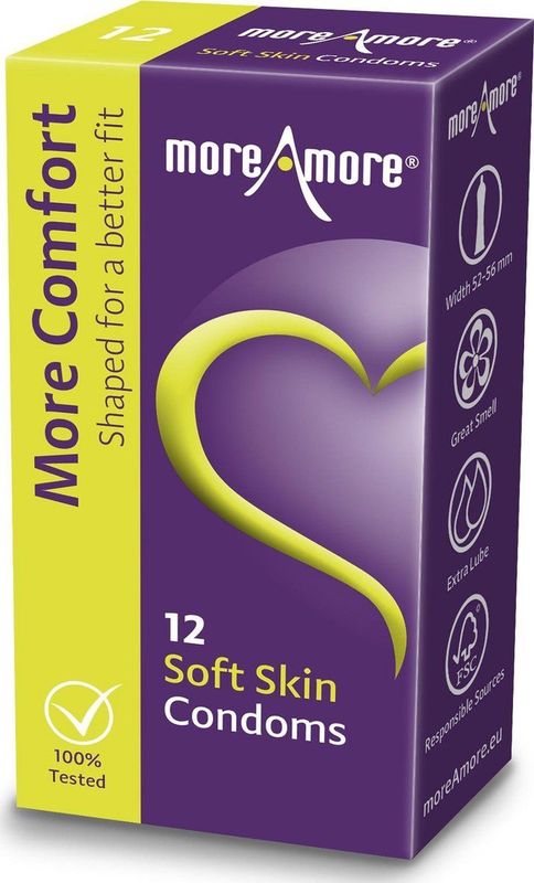 MoreAmore Soft Skin - 12 stuks - Condooms