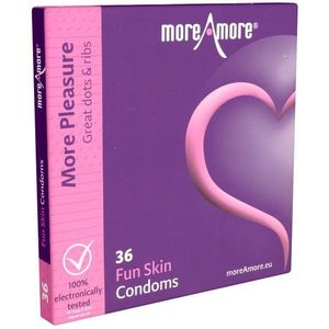 MoreAmore - Condoom Fun Skin 36 st.