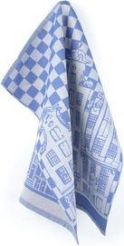 Bunzlau Castle | Theedoek Delfts Blue Bird Koningsblauw| 65.00 x 65.00 cm