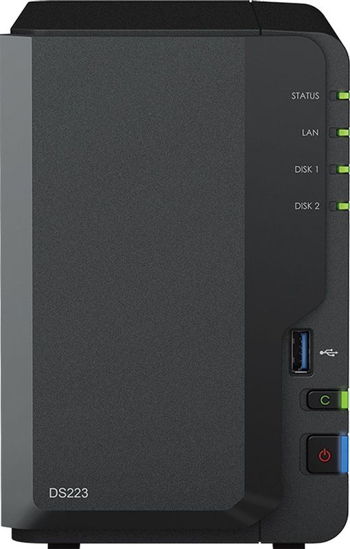 Synology DS223 NAS Western Digital RED 8TB (2x 4TB)