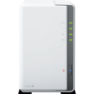 Synology - DS223j - Netwerkopslag - Wit - 4TB (2x 2TB)