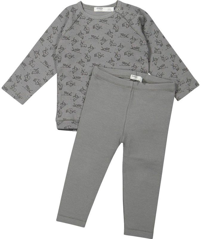 Snoozebaby - Pyjama - Cloudy Grey - Katoen