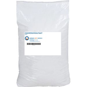 Magnesiumsulfaat 100% - Bitterzout - Zak, 25 KG - Badzout - Epsomzout