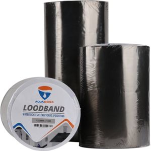 Schoorsteenaansluiting - Schoorsteenaansluitband - Muuraansluiting - Zelfklevende gladde loodband 300mm / 5mtr. 6 kleuren (RAL 8017 - Bruin