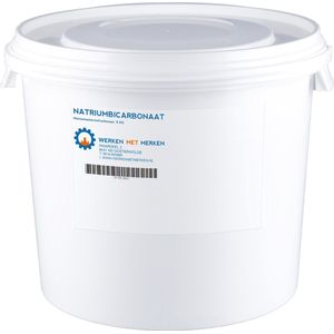 Baking Soda - Natriumbicarbonaat / PH-verhoger - Emmer, 5 KG