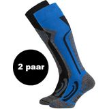 Falcon - Junior Skisokken - Blauw - 2-pack