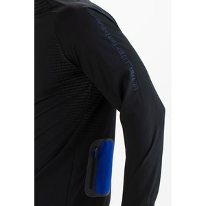 Sjeng Sports - Ike - Heren Running Jack - Zwart - Waterafstotend - Reflecterende Ritssluitingen