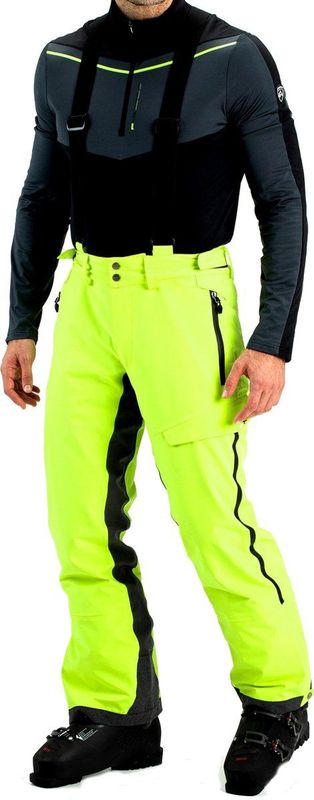 Falcon Heren Julio Ski Pants Faded Fluo Lemon