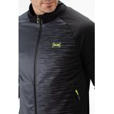Sjeng Sports Taco Trainingsjas Heren Running Zwart dessin