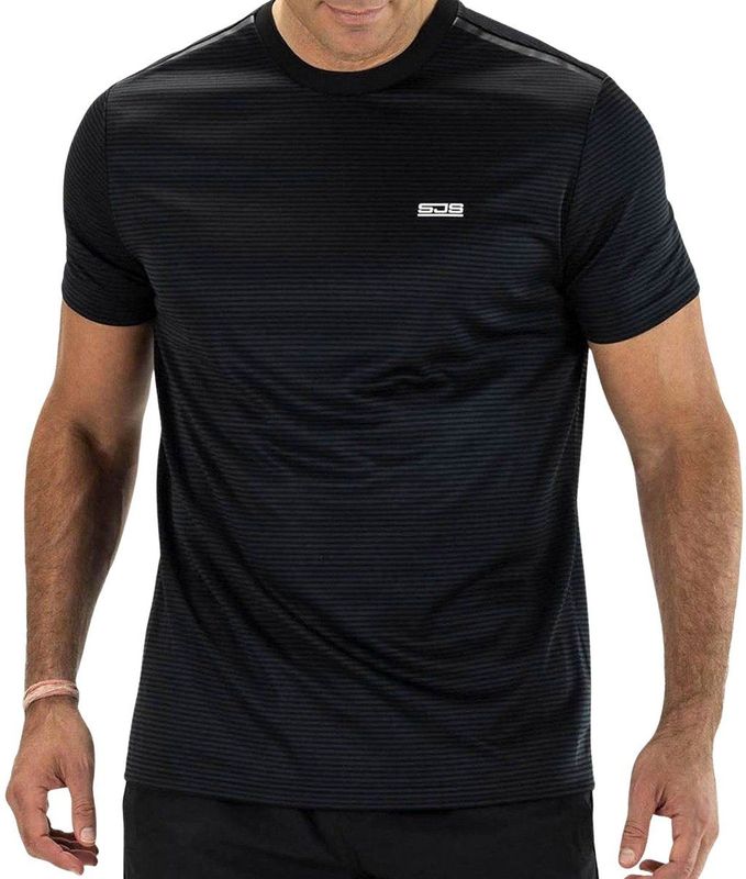 Sjeng Sports - tex Tennis T-shirt - Zwart - Korte Mouw - Heren