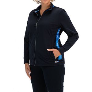 Sjeng Sports - Ayliz Plus - Dames Trainingsjack - Donkerblauw