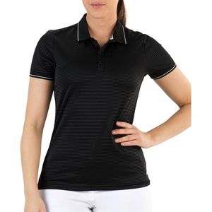 Sjeng Sports - Perth Polo - Sportshirt - Zwart-Wit - Pique