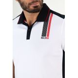 Sjeng Sports - Cisco Polo - Poloshirt - Real White - Dubbele Mesh en Jersey