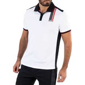 Sjeng Sports - Cisco Polo - Poloshirt - Real White - Dubbele Mesh en Jersey