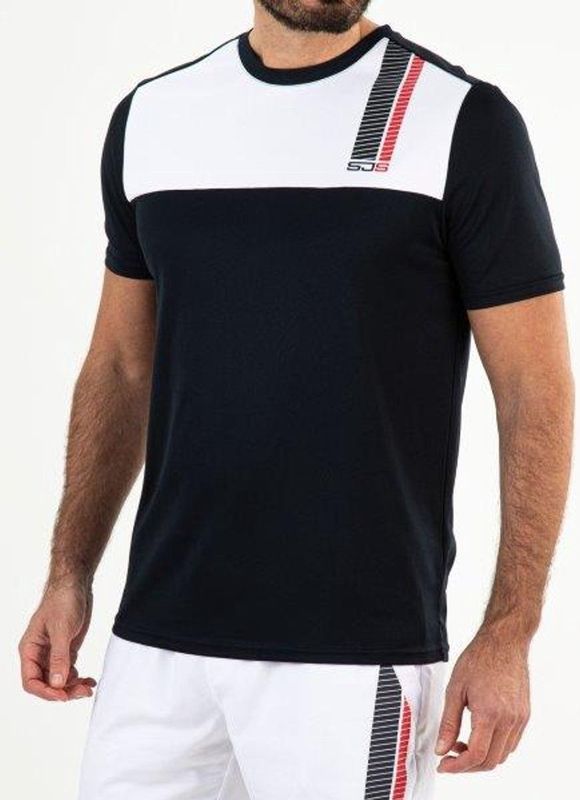 SJENG SPORTS - Bay - Tennis T-shirt Korte Mouw - Blauw - Katoen