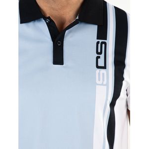 Sjeng Sports - Carlos - Poloshirt - Poederblauw - Single Jersey