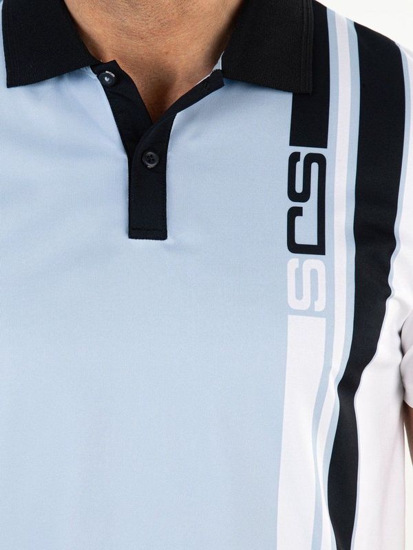 Sjeng Sports - Carlos - Poloshirt - Poederblauw - Single Jersey