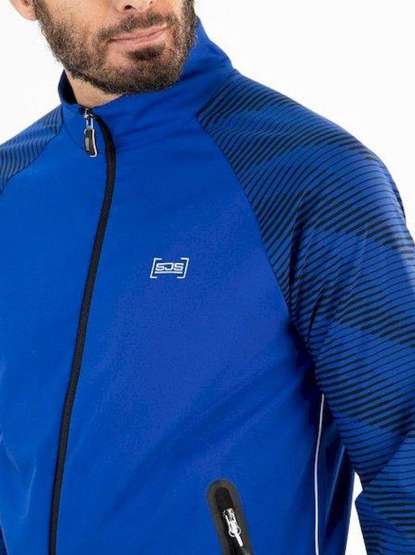Sjeng Sports - Trackjacket - Jack - Blue Neon - Stretchmateriaal