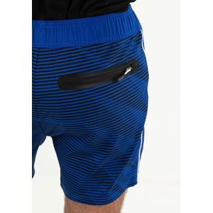 Sjeng Sports - Lonan - Tennisshort - Blue Neon - 2-in-1, Geweven Stretch