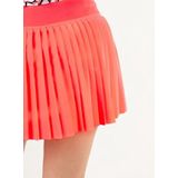 Sjeng Sports - Lola - Tennisrok - Flame Coral - Geweven Stretch Poplin