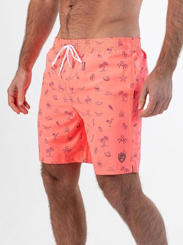 FALCON - Dray - Boardshort Heren - Ecru - Katoen