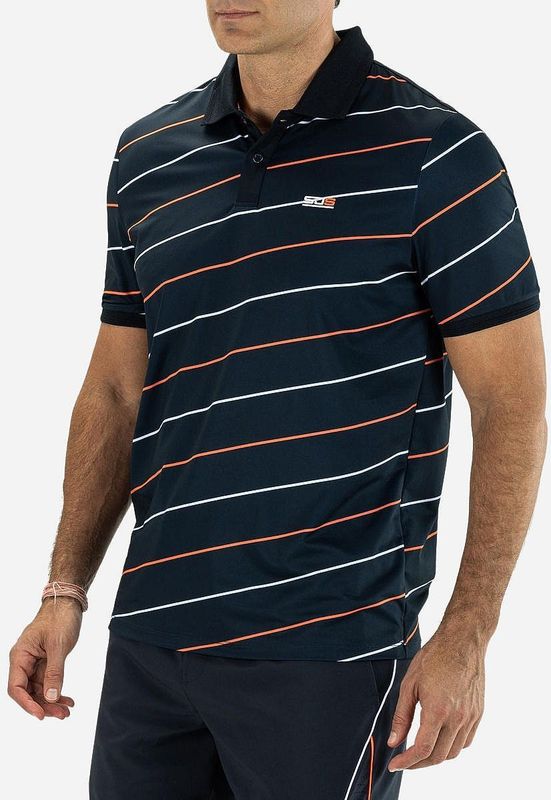 Sjeng Sports - Connor - Polo T-Shirt - Donkerblauw - Korte Mouw