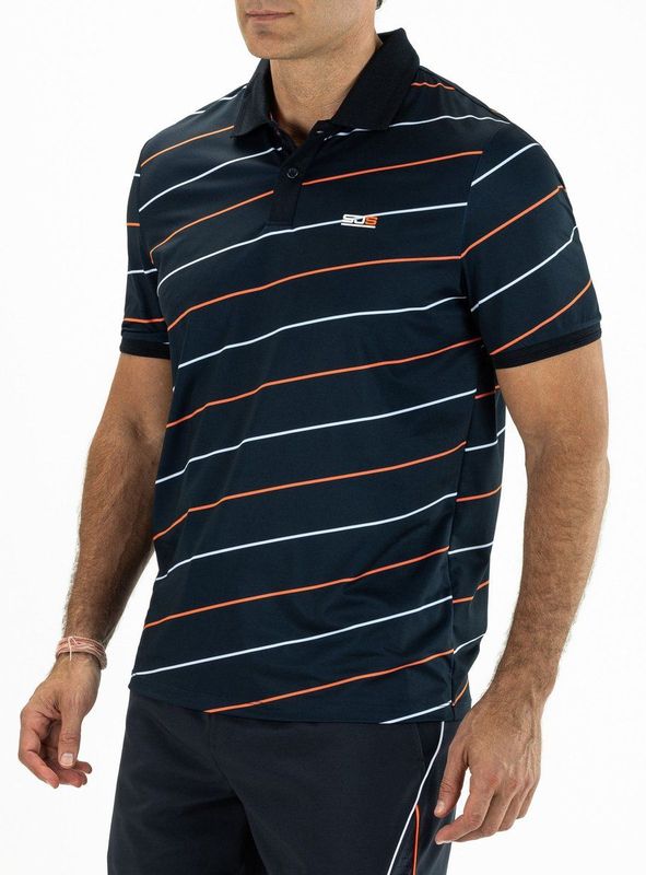 Sjeng Sports - Connor - Polo T-Shirt - Donkerblauw - Korte Mouw