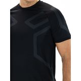 Sjeng Sports - Nielson - T-Shirt - Blauw met Geometrische Print - Korte Mouw